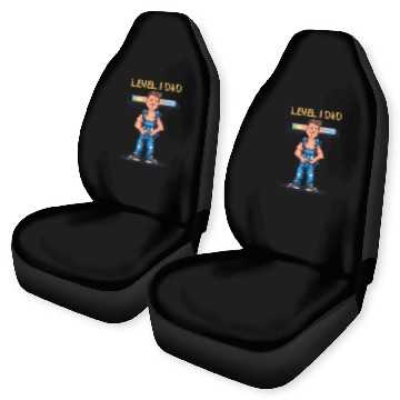 Discover Funny Retro Gamer Dad Pixel Art Father's Day Gift Car Seat Covers