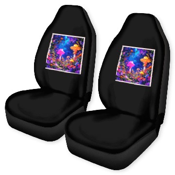 Discover Enchanted Mushroom Forest Car Seat Covers
