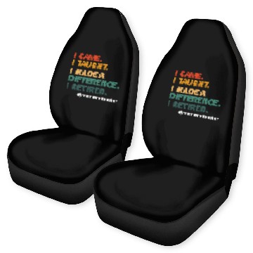 Discover Funny Retired Teacher Retirement 2025 Teachers Day Car Seat Covers