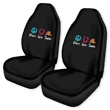 Discover Peace Love Swim Car Seat Covers