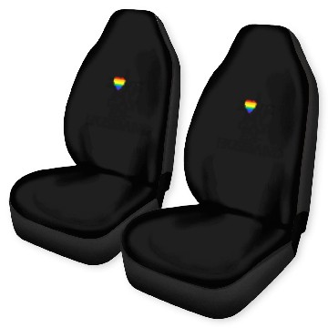 Discover Rainbow Heart I Love My Gay Ex-Husband LGBTQ+ Ally Car Seat Covers
