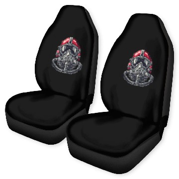 Discover Pilots Helmet Design Car Seat Covers