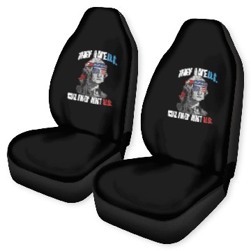 Discover They Hate Us Cuz They Ain't Us Funny 4th Of July Car Seat Covers
