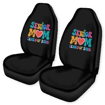 Discover Senior Mom Class of 2026 Celebration Design Car Seat Covers