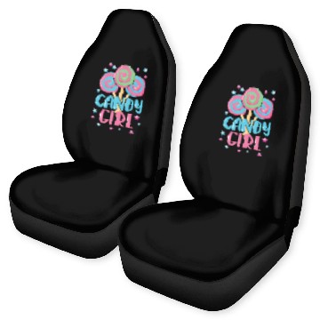 Discover Cute Lollipop Candy Girl Design 01 Car Seat Covers