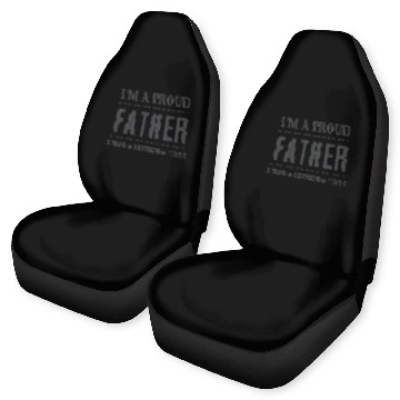 Discover "I'm a Proud Father" – Bold Statement Design Car Seat Covers