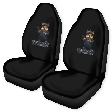 Discover Bulldog the Mobster Car Seat Covers