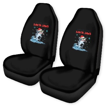 Discover Jingle Jaws – Santa Jaws Is Coming to Town Car Seat Covers