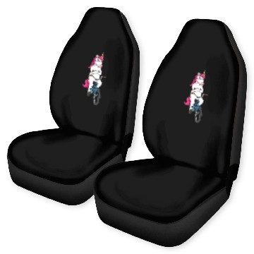 Discover Grumpy Unicorn on Bike – For Cyclists Car Seat Covers