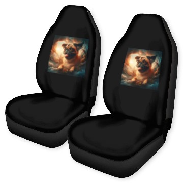 Discover Fantasy Pug Art Car Seat Covers