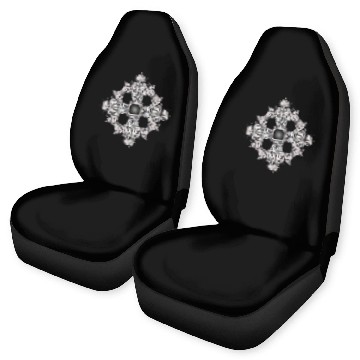 Discover Arabesque Ornament with a Baroque Flair in Gray Car Seat Covers