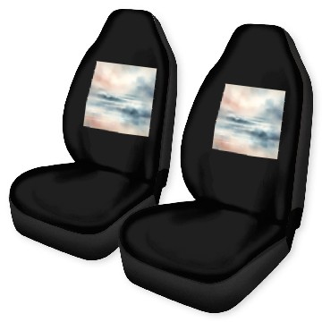 Discover Serene Ocean Dawn Abstract Car Seat Covers