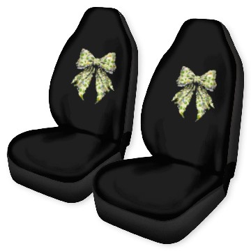 Discover Coquette Bow St Patricks Day Shamrock Pattern Car Seat Covers