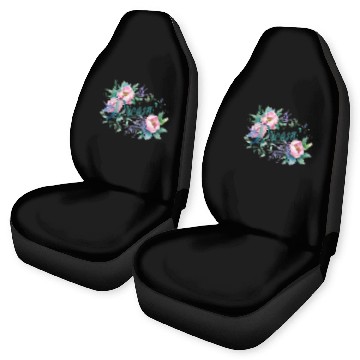 Discover Elegant Floral 'Dream' Typography Design Car Seat Covers