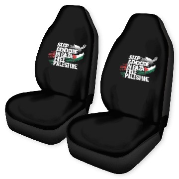 Discover Free Palestine Now – End Genocide in Gaza Car Seat Covers