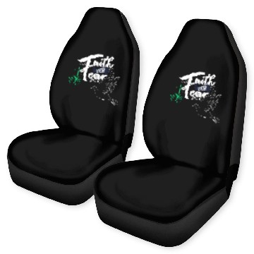 Discover Faith Over Fear Inspirational Design Car Seat Covers