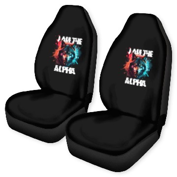 Discover I Am The Alpha Wolf Car Seat Covers