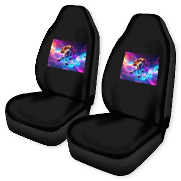 Discover Cyberpunk Beagle Car Seat Covers