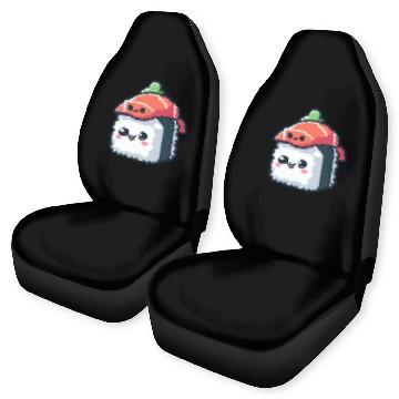 Discover kawaii sushi character - food Car Seat Covers