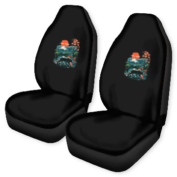 Discover Serene Japanese Landscape with Mount Fuji Car Seat Covers