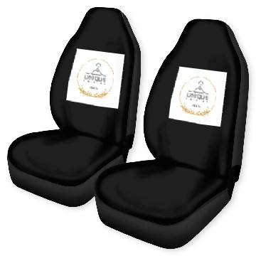 Discover Black And Gold Minimalist Fashion Logo Car Seat Covers