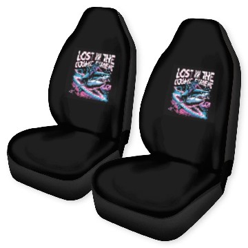Discover Cosmic Shark Adventure Car Seat Covers
