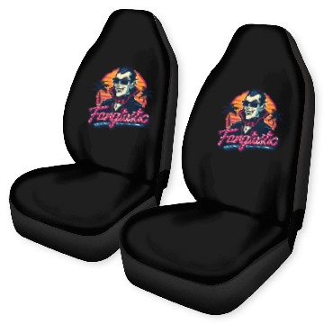 Discover Fangtastic – Retro Vampire Neon Style Car Seat Covers