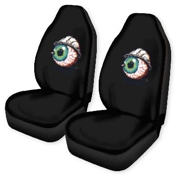 Discover Surreal Eyeball with Space Hat Car Seat Covers