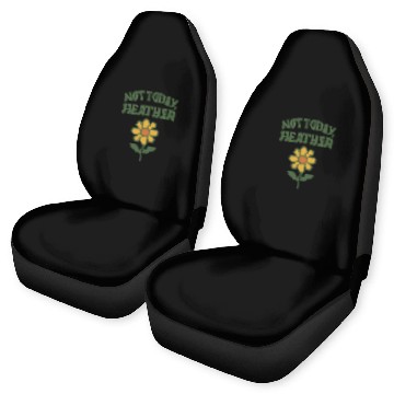 Discover Not Today Heather Flower Graphic Car Seat Covers