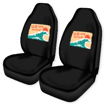 Discover Sunset Wave Inspirational Design Car Seat Covers