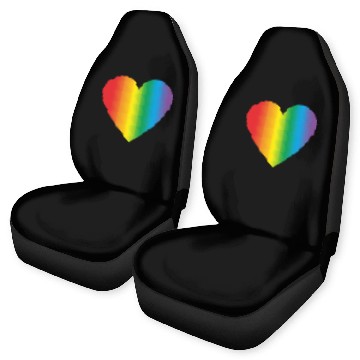 Discover Lgbt rainbow heart, gay heart Car Seat Covers