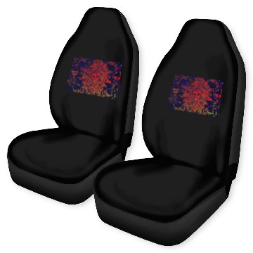 Discover Dramatic Red Skull Car Seat Covers