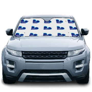 Discover Disney Channel  Mickey Mouse Blue Retro 2000s Logo Car Sun Shades