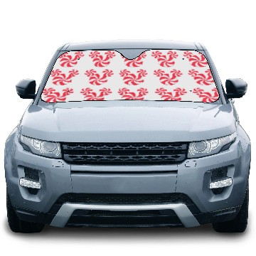 Discover Disneyss New Mickey Icon Christmas Peppermint Candy Holiday Car Sun Shades