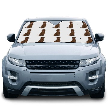 Discover Labrador Lab Dog Chocolate Labrador Retriever Dog Car Sun Shades