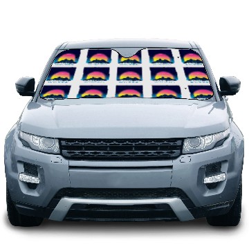 Discover Wyoming Mountains Pride Nature Hiking Camping Outdoors Car Sun Shades