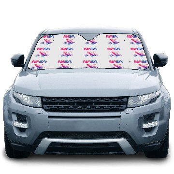 Discover Lacrosse Gift NASA Space Shuttle Saturn Planet Worm Logo Car Sun Shades