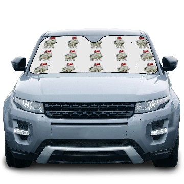 Discover Cute Bull Terrier Santa Christmas Tree Lights Xmas Car Sun Shades