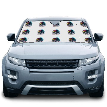 Discover Rainbow Astronaut Skull Space Lovers Cool Graphic Car Sun Shades 5 Car Sun Shades