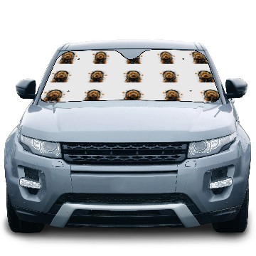 Discover Outer Space Golden Doodle on Galaxy Astronaut Goldendoodle Car Sun Shades