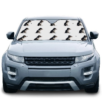 Discover Pawsome Pals Australian Shepherd Silhouette Zip Car Sun Shades