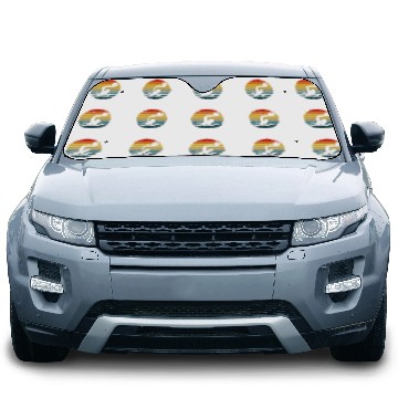 Discover Retro Water Polo Player Water Polo Coach Car Sun Shades