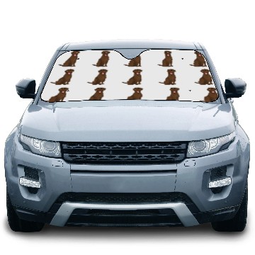 Discover Labrador Lab Dog Chocolate Labrador Retriever Dog Car Sun Shades