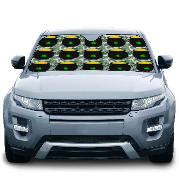 Discover Pot of Gold St Patricks Day Car Sun Shades