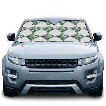 Discover snow-white delicious whipped cream for garnish Car Sun Shades