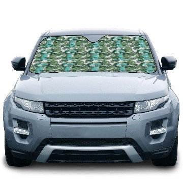 Discover Light Up Teal Food Allergy Awareness Car Sun Shades