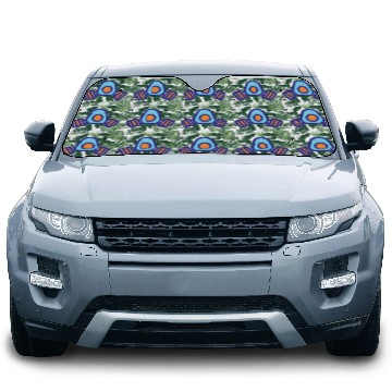 Discover Blue Orange Comic Face Protection Nuclear Gas Mask Car Sun Shades