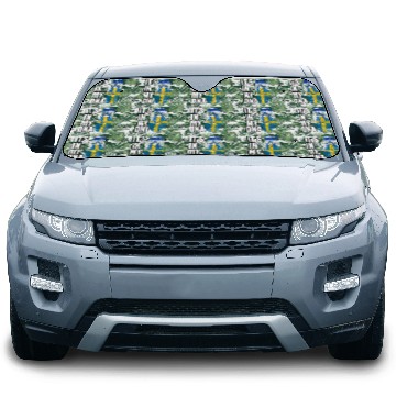 Discover Israel And Swedish Mix Heritage DNA Flag Car Sun Shades