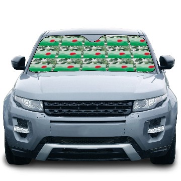 Discover Minimalist Sun Fern Green Car Sun Shades