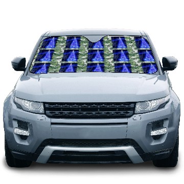 Discover Christmas Blueprint Christmas Tree Blueprint Car Sun Shades
